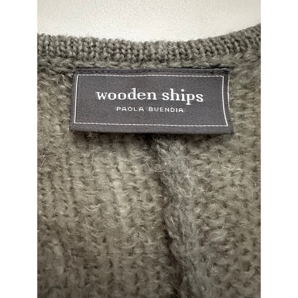 Wooden Ships Paola Buendia NWOT Mohair Blend Striped Sweater M/L Loose Knit SOFT - Picture 3 of 9